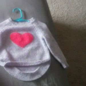 Toddler girl high low sweater